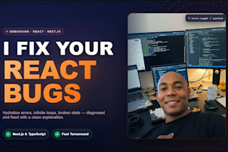 fix bugs in your react or nextjs application