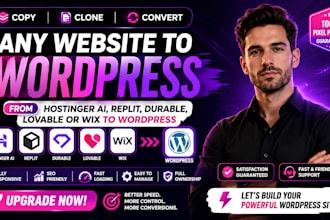clone website, ai, replit, durable, lovable to wordpress, lovable to wix shopify