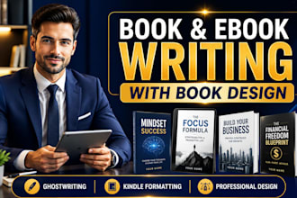 ghostwrite nonfiction ebook, kindle book with professional book design