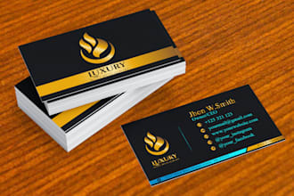 design luxury business card with creativity