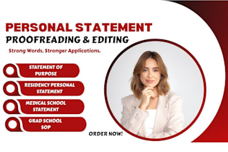 review, edit personal statement img eras residency lor cv, proofread medical sop