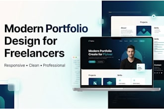 create portfolio website for freelancer