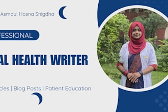 write professional dental health articles and blog posts
