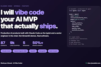 vibe code your ai mvp with claude code