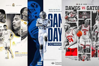 design sports posters and flyers for you