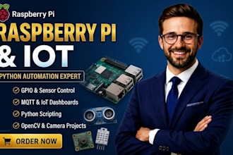 develop respberry pi and iot automation solution using python