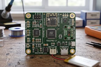 design and prototype custom pcb for ecg, spo2, and wellness devices