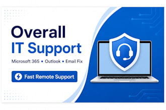 provide overall IT support and fix outlook office 365 issues