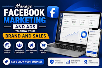 manage your facebook page and run ads to grow your brand and generate leads