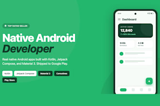 be your native android app developer with kotlin jetpack compose android studio