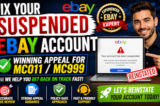 help reinstate suspended ebay account mc011 mc999