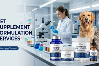develop custom dog and pet supplement formulations for your brand