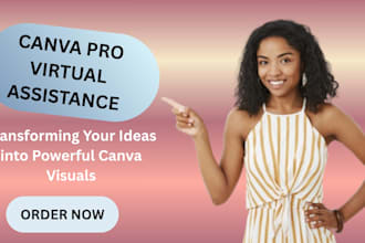 canva pro virtual assistant  business card designs