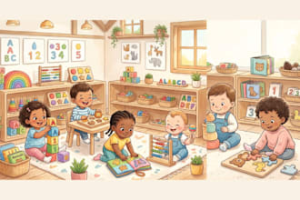 board book babies toddler montessori activity book illustration KDP