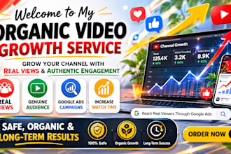 promote youtube videos and channels for organic growth and monetization