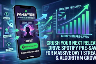 do viral campaign for unrelaese spotify song to get pre save and album promotion