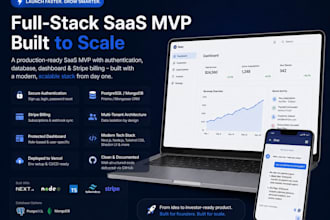 build a full stack saas mvp with nextjs and stripe billing