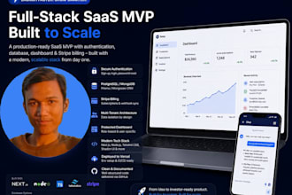 build a full stack saas mvp with nextjs and stripe billing