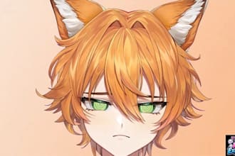 design high quality live2d model 2d vtuber model live2d pro rigging for vtube