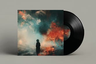 design mixtape album cover art in handrawn