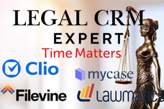 setup, migrate, CRM, lawmatics, clio, filevine, cosmolex, time matters, mycase