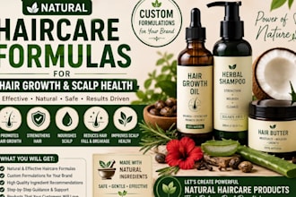 natural haircare formulas for hair growth and scalp