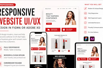modern ui and responsive ecommerce website
