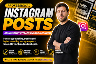 design professional posts and carousels for instagram