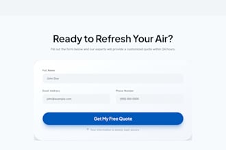 design, redesign and develop a landing page for you