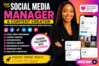 manage your social media, create content that grows sales,social media marketing
