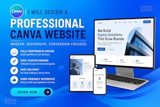 design a professional canva website landing, canva design redesign canva website