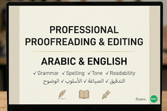 do professional arabic translation and proofreading