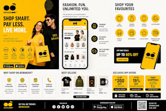 create 3 bold streetwear, 1 a4 flyer and brand visuals