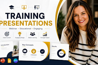 create training slides, webinar deck, educational powerpoint presentation