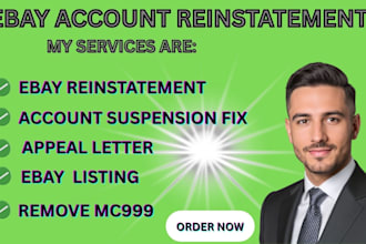 fix ebay account suspension and reinstate seller account with appeal