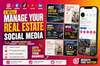 real estate social media manager and grow your brand with content that converts