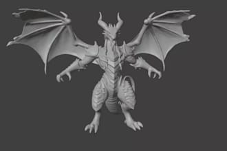 sculpt 3d fantasy draconic humanoid,rpg asset,cinematic creature render,ue5 mode