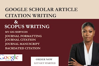 google scholar citation, write and publish article, scopus and journal indexed