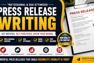 do press release distribution, press release writing and PR distribution