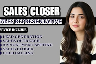 be sales representative sales closer b2b sales saas appointment setting