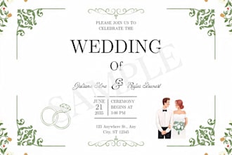 design elegant weding invitation card burger shop logo baner
