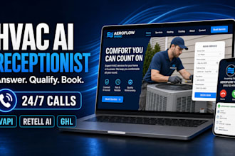 build hvac ai receptionist vapi retell ai voice ghl appointment booking