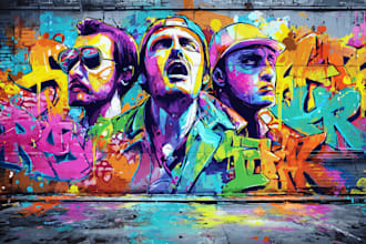 design graffiti designs, murals and wall arts