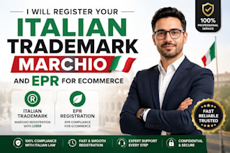 register your italian trademark marchio and epr for ecommerce