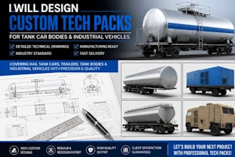 design techpack for new and existing industrial vehicles, busses, and tankers