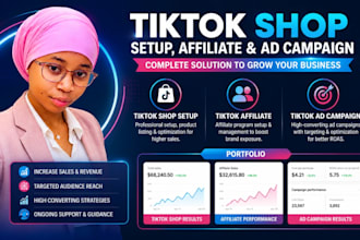 setup tik tok shop, tik tok affiliate, tiktok ad campaign tiktok shop marketing