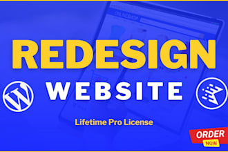 redesign wordpress website with kadence theme, kadence blocks pro, gutenberg