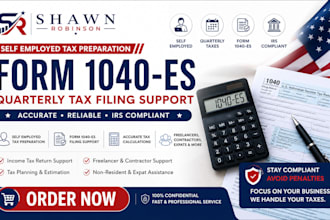 do self employed tax preparation form 1040 es quarterly tax filing support