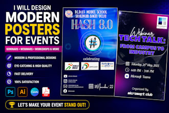design modern event posters