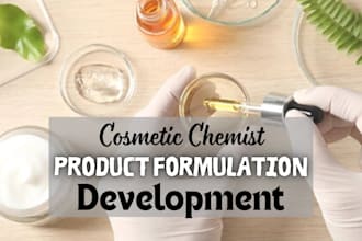 develop custom cosmetic formulas as a professional formulation chemist